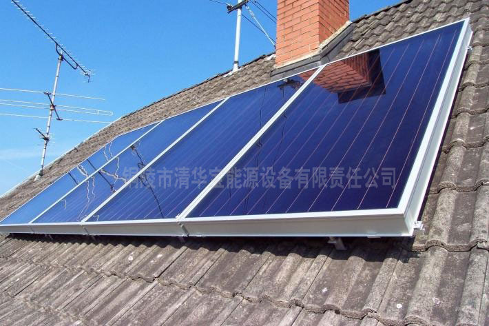 Balcony wall mounted flat panel solar energy